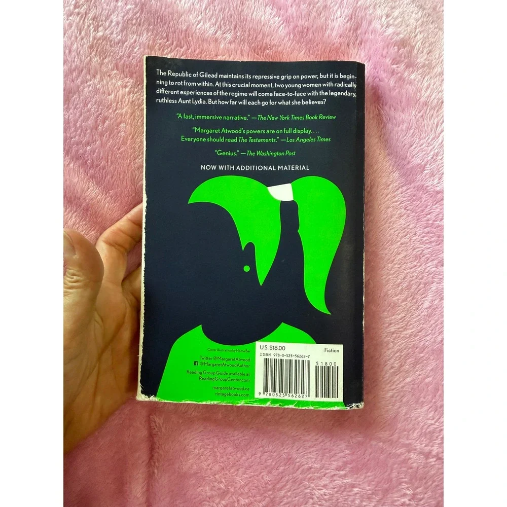 The Testaments Margaret Atwood Paperback Booker Prize Winner Dystopian Fiction